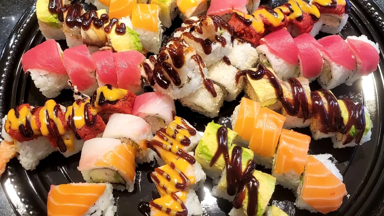Special roll platter at Tokyo Roll & Noodle