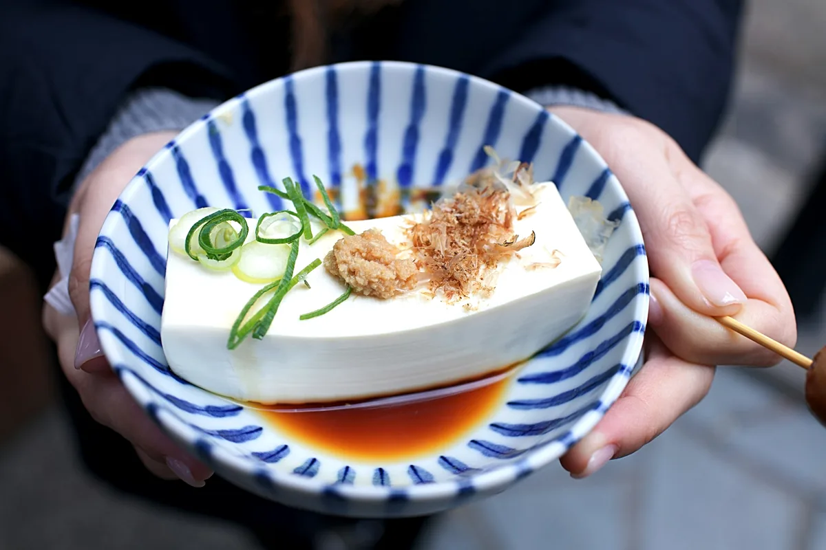 Tofu on a Japanese Menu